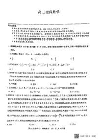 2023河南省高三上学期第一次摸底考试数学（理）PDF版含答案