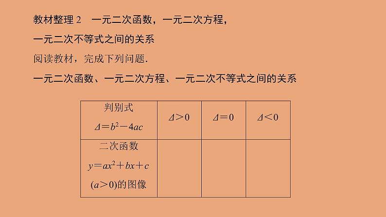 高中数学人教B版必修第一册（2019） 教学课件_一元二次不等式的解法2第6页