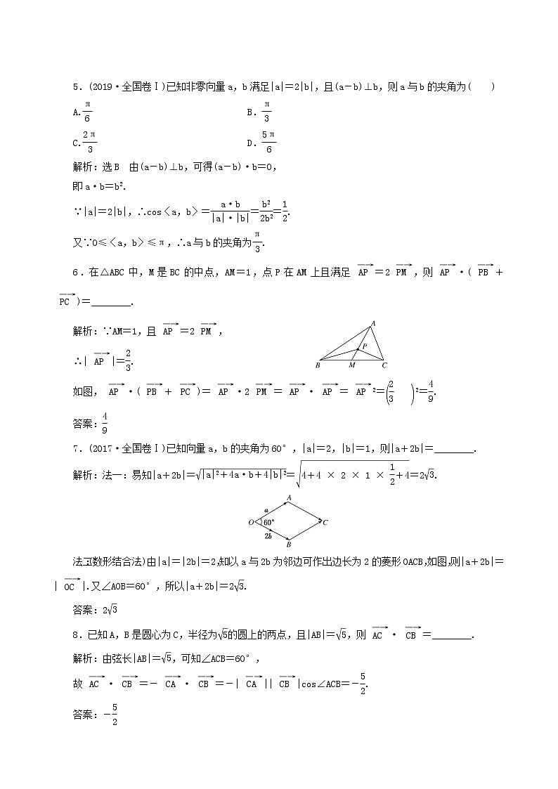人教b版高中数学必修第三册课时跟踪检测15向量数量积的运算律含答案第2页