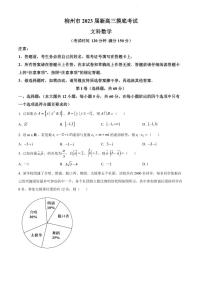 柳州市2023届新高三摸底考试文科数学试题含答案