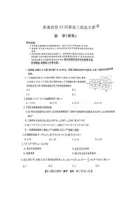 洛阳市强基联盟2023届新高三摸底大联考理科数学试题含答案