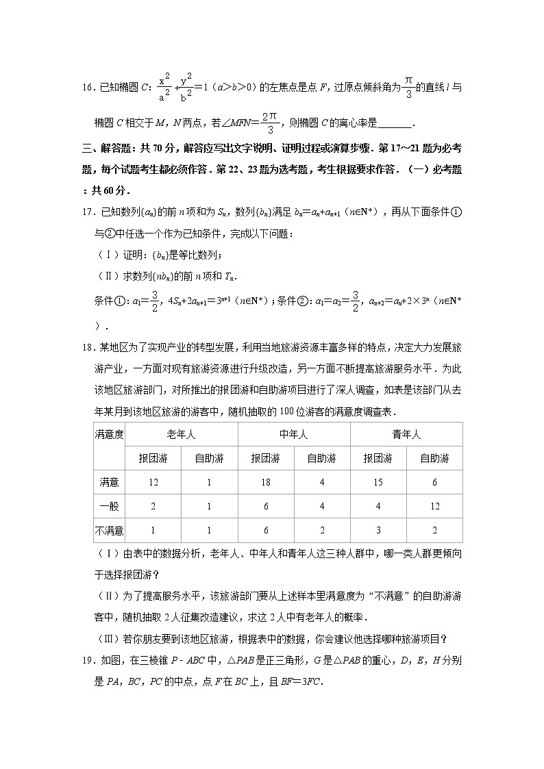 2021年山西省太原市高考数学（一模）模拟试卷（文科） （Word解析版）03