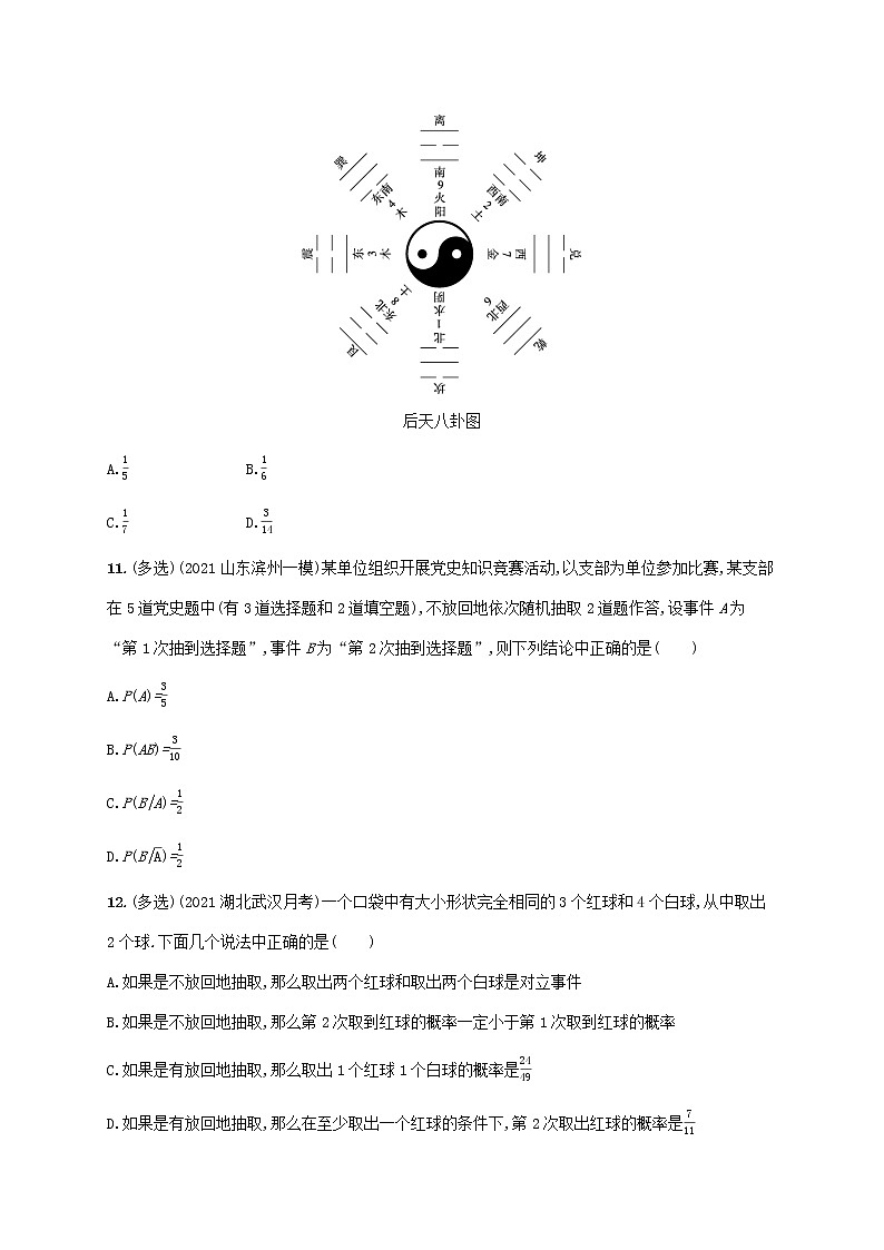2023年新教材高考数学一轮复习课时规范练52事件的相互独立性与条件概率含解析新人教B版03