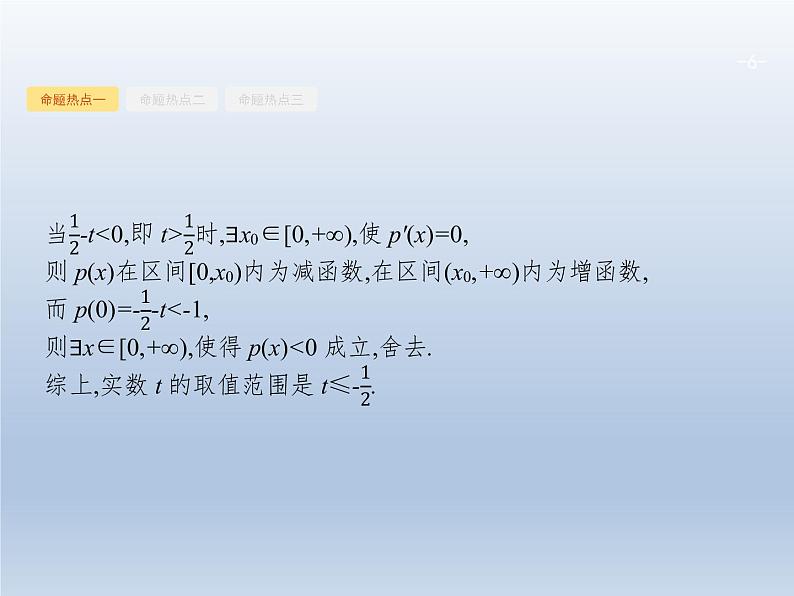 高考数学二轮复习第2部分2.3导数在函数中的应用1导数与函数的单调性极值最值课件第6页