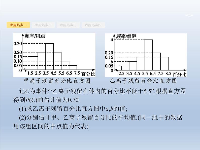 高考数学二轮复习第2部分7.1统计与统计案例课件04