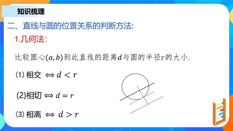 2.5.1《直线与圆的位置关系》课件+教案07