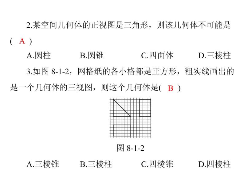 高考数学一轮复习第8章立体几何第1讲空间几何体的三视图和直观图课件07