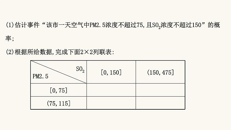 高考数学二轮专题训练2.42课时突破统计与概率解答题第2课时概率与统计案例的综合应用课件第3页