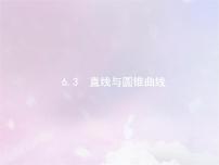 高考数学二轮复习6.3直线与圆锥曲线课件