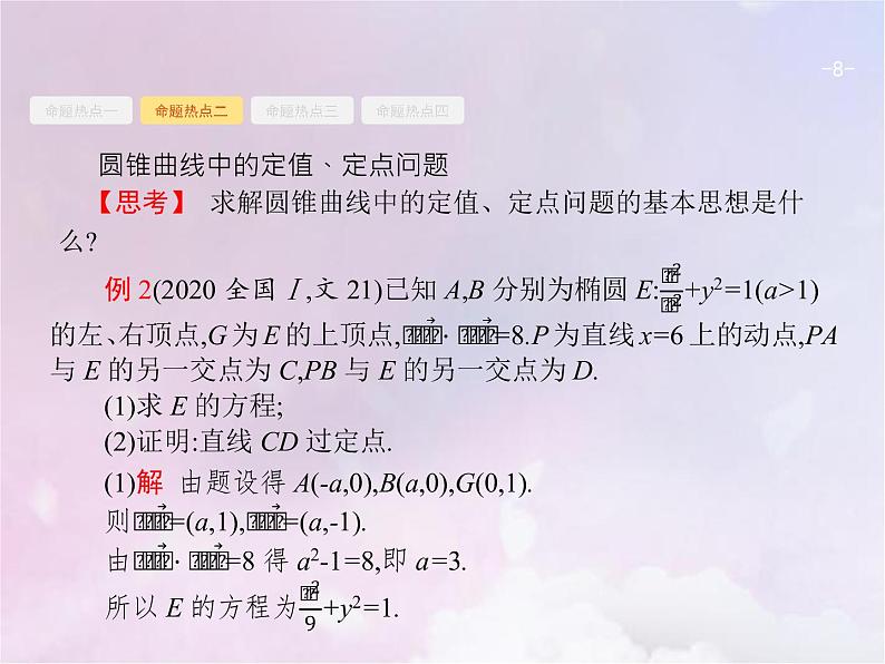 高考数学二轮复习6.3直线与圆锥曲线课件第8页