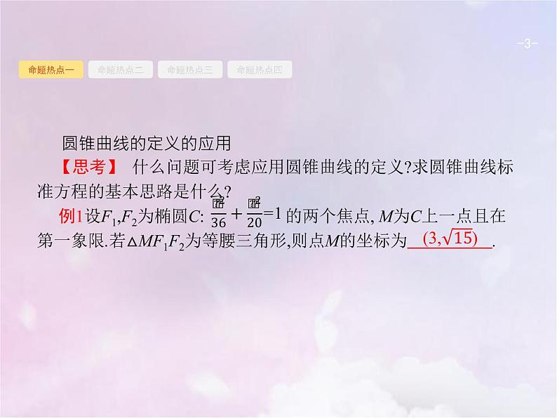高考数学二轮复习6.2椭圆双曲线抛物线课件第3页