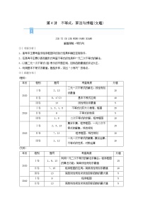 高考数学二轮复习第1部分方法篇素养形成文理第4讲不等式算法与推理文理学案含解析