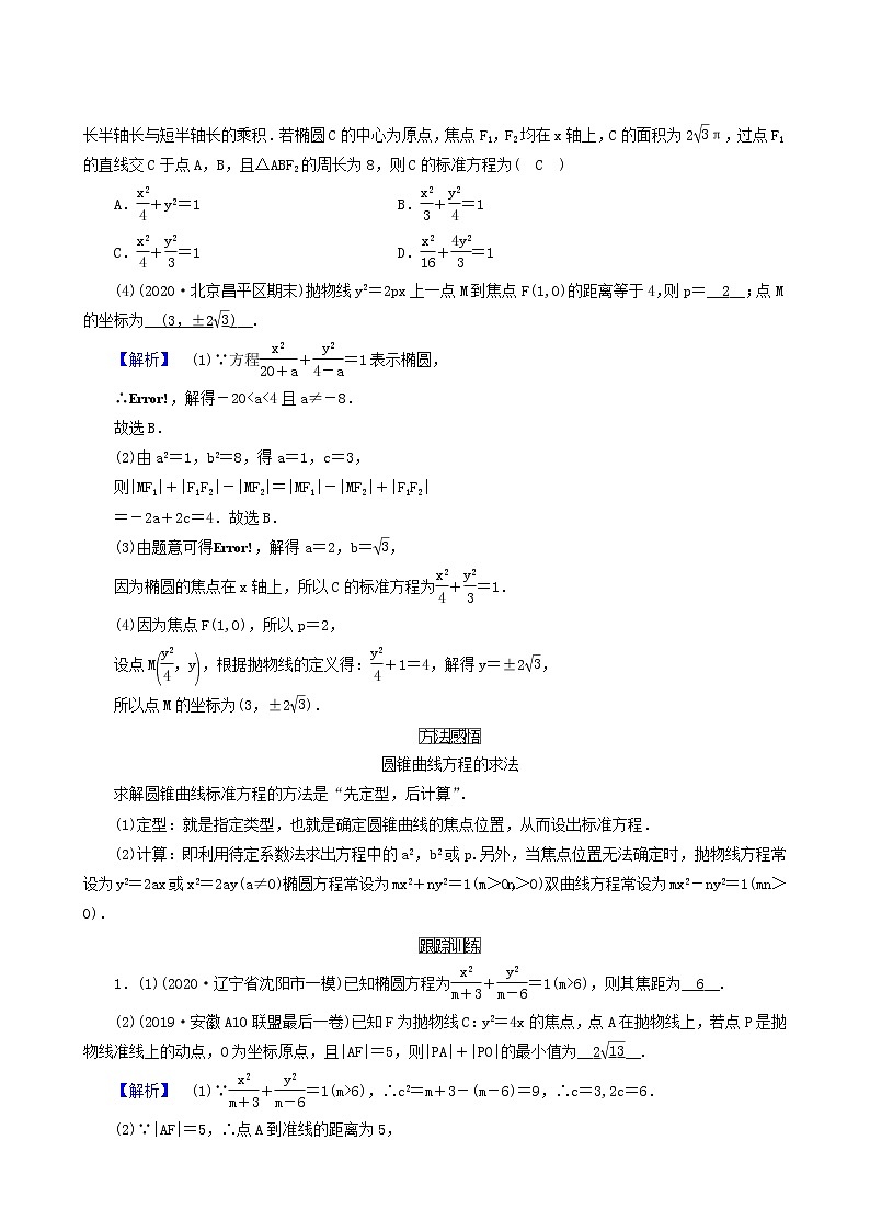 高考数学二轮复习第2部分专题篇素养提升文理专题五解析几何第2讲椭圆双曲线抛物线学案含解析第3页
