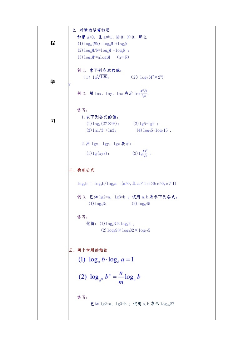 第4章+3.2对数提高班课件+教案02