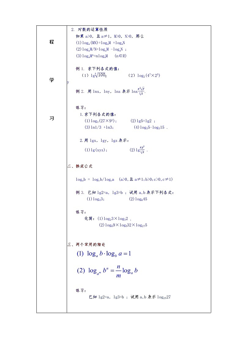 第4章+3.2对数提高班课件+教案02