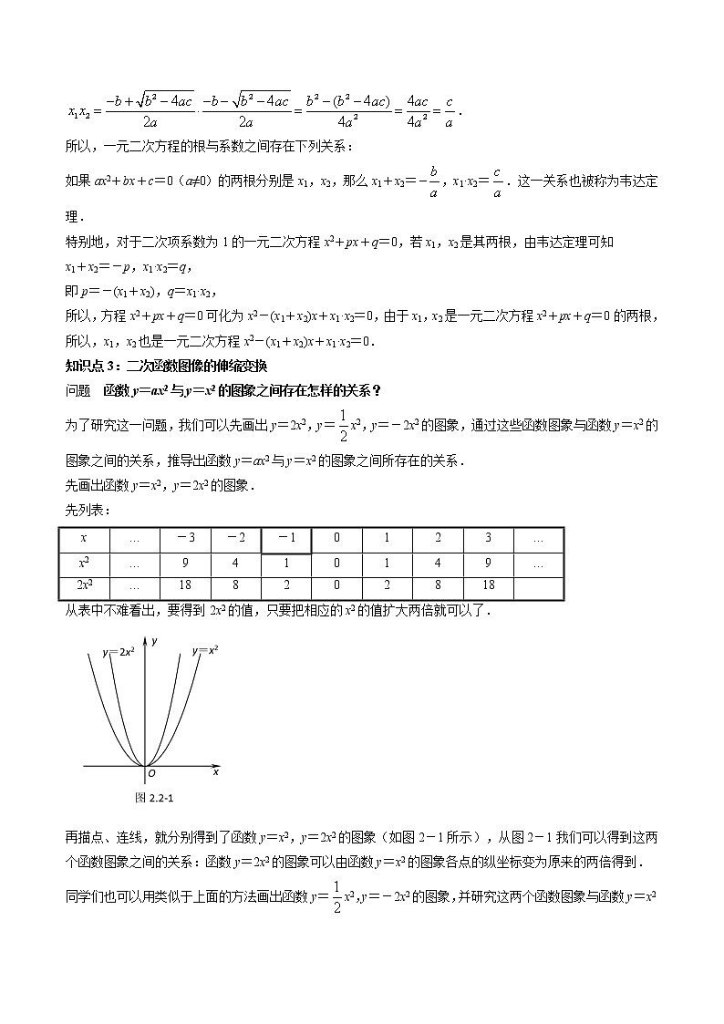 专题03 一元二次方程与二次函数的图象、性质-暑假初三升高一数学衔接知识自学讲义（人教A版2019）02