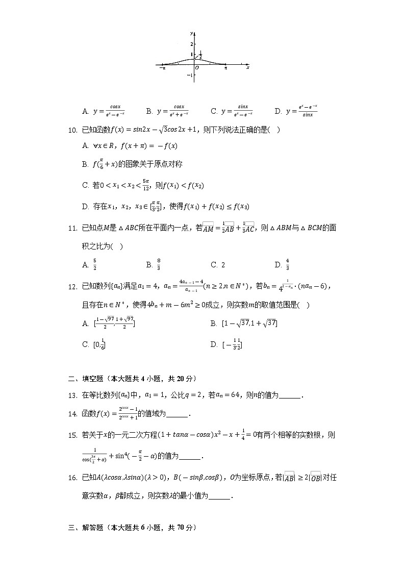 2021-2022学年陕西省榆林市府谷中学、绥德中学高一（下）第二次月考数学试卷（Word解析版）02