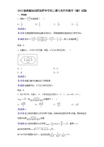 2022届西藏自治区拉萨中学高三第七次月考数学（理）试题含解析