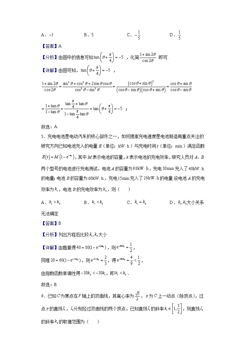 2022届福建省福州格致中学高三下学期高考模拟数学试题含解析第3页
