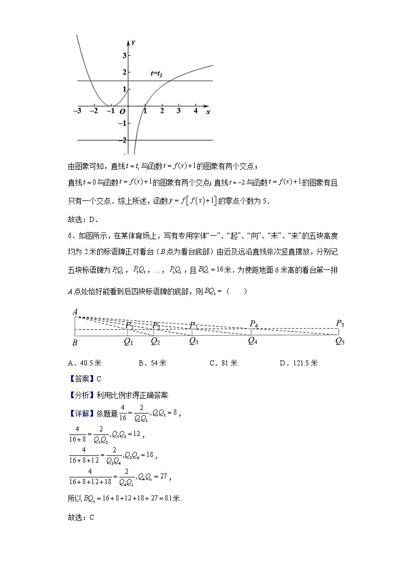 2022届湖南省长沙市长郡中学高三下学期高考前冲刺（一）数学试题含解析03