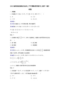 2022届河南省顶级名校高三下学期阶段性联考三数学（理）试题含解析