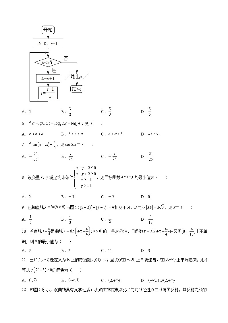 2023届广西柳州市新高三摸底考试数学（文）试题含解析02