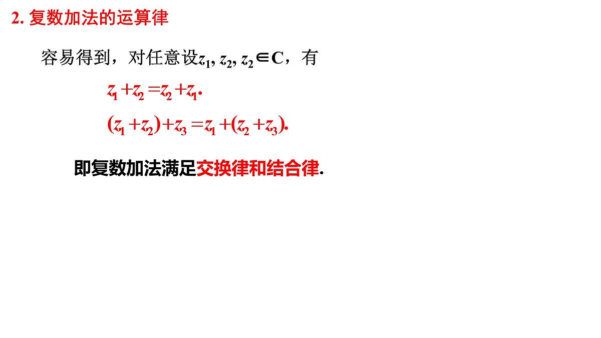 7.2.1复数的加、减运算及其几何意义课件-2021-2022学年高一下学期数学人教A版（2019）必修第二册第3页
