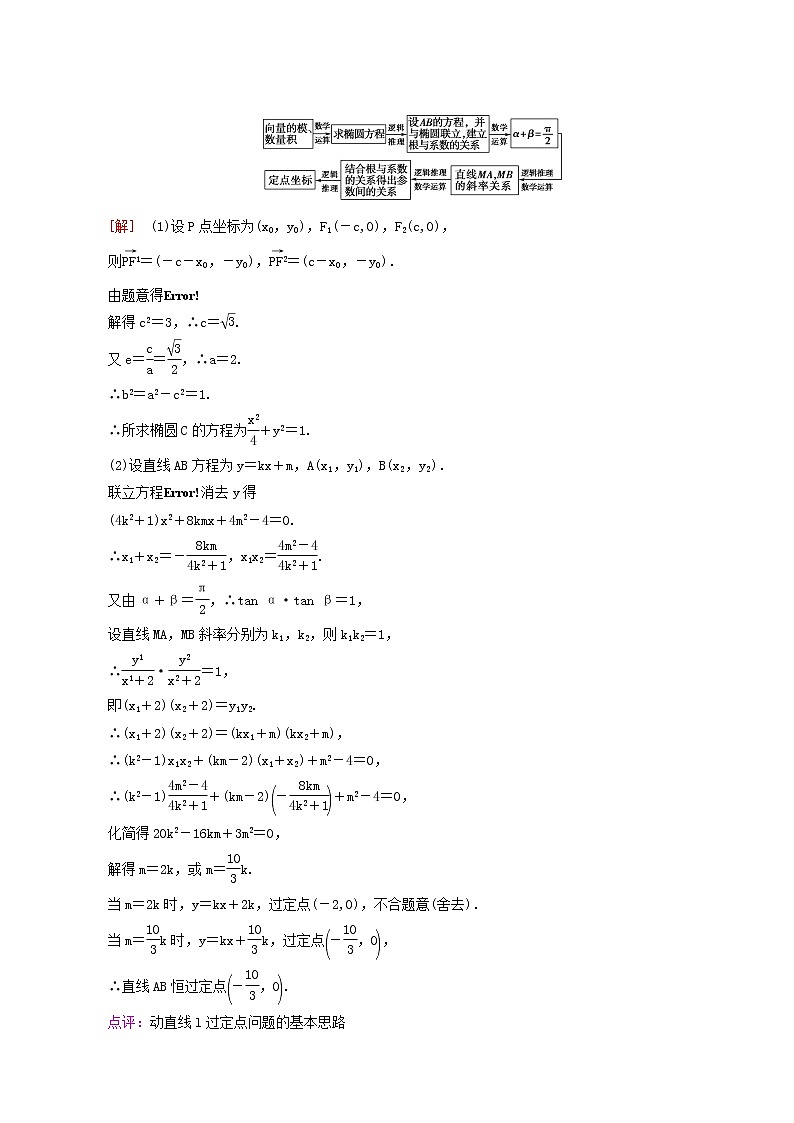 高考数学统考一轮复习第8章平面解析几何命题探秘2第1课时圆锥曲线中的定点定值问题学案02