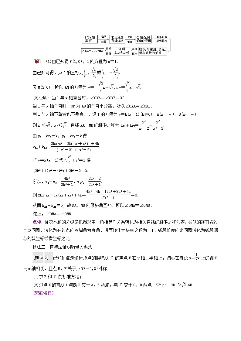 高考数学统考一轮复习第8章平面解析几何命题探秘2第3课时圆锥曲线中的证明探索性问题学案第3页