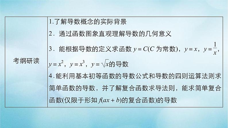 苏教版高考一轮复习考点通关练第2章函数导数及其应用考点测试含答案14变化率与导数导数的计课件03