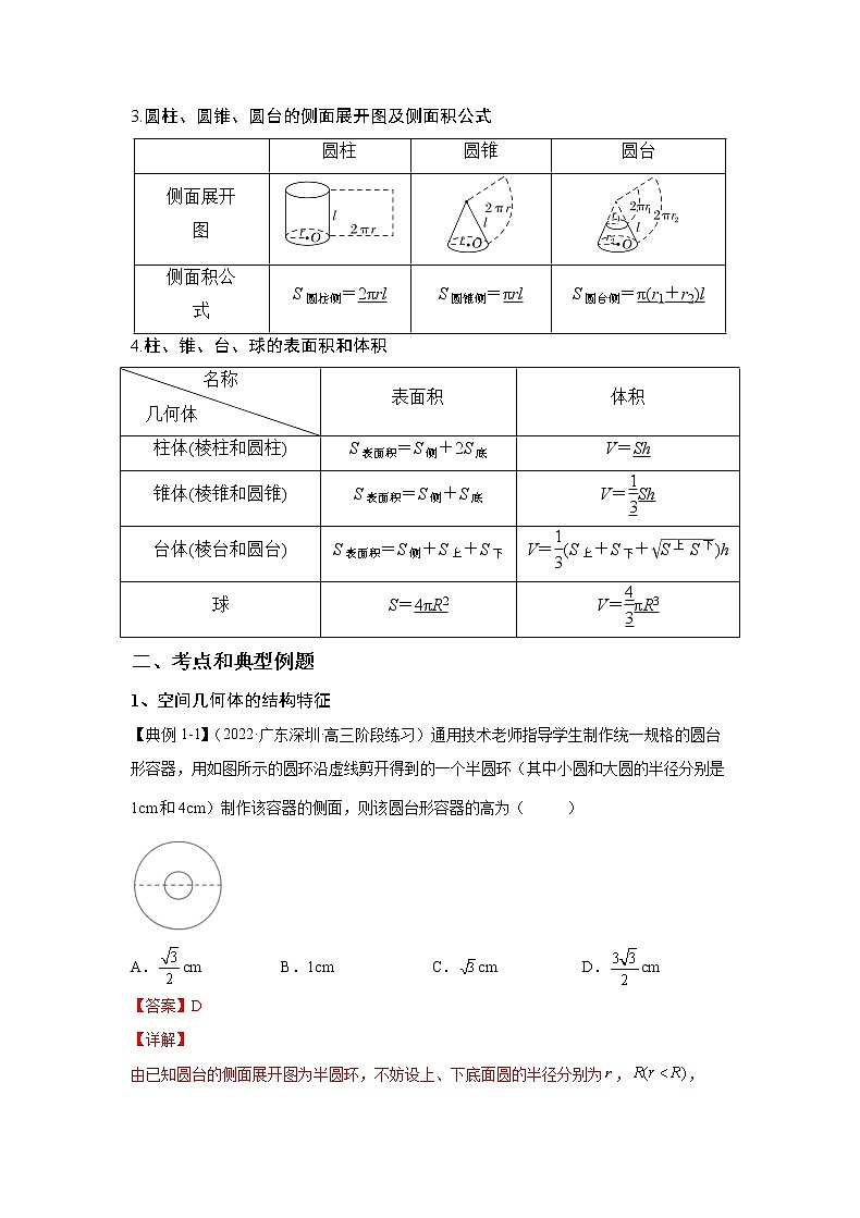 第21讲  空间几何体（解析）-2023年高考一轮复习精讲精练必备第2页