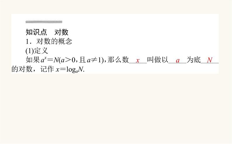 人教A版高中数学必修第一册4.3.1 对数的概念课件02