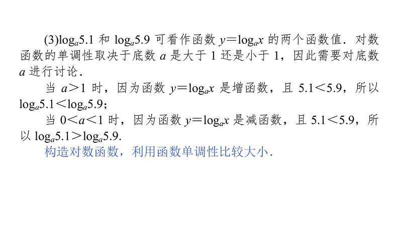 人教A版高中数学必修第一册4.4.2-3 对数函数的图象和性质 不同函数增长的差异课件第8页
