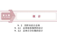 人教A版 (2019)必修 第二册9.2 用样本估计总体课堂教学ppt课件