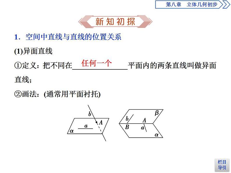 第8章 8.4 第2课时 空间点、直线、平面之间的位置关系 课件04