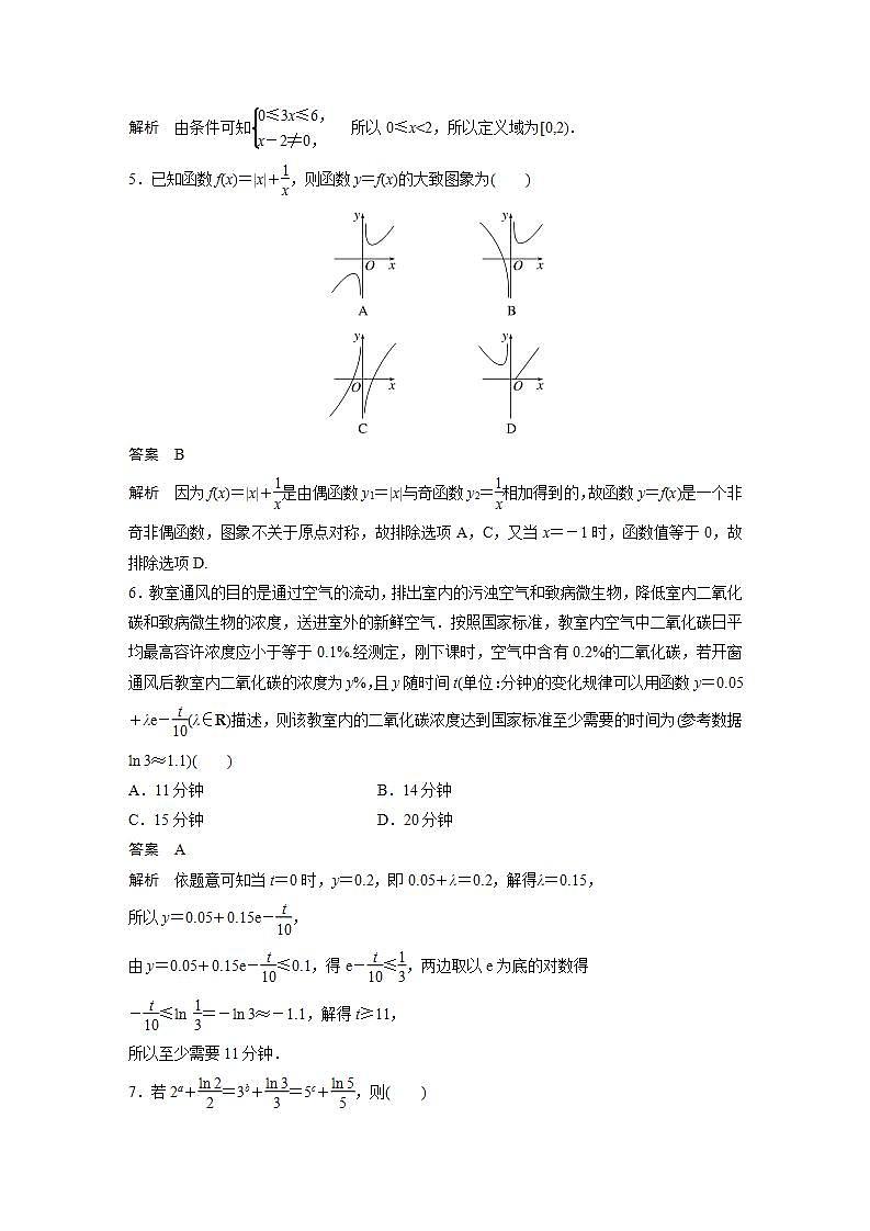 【最新版】高中数学（新教材人教A版）培优单元检测二　函　数第2页