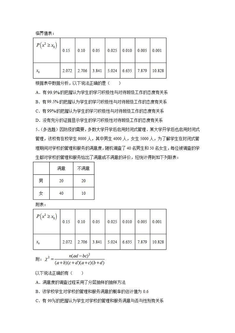 8.3《分类变量与列联表》课件PPT+教案+练习02