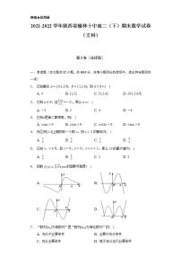 2021-2022学年陕西省榆林十中高二（下）期末数学试卷（文科）（Word解析版）