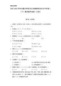 2021-2022学年内蒙古呼伦贝尔市满洲里市远方中学高二（下）期末数学试卷（文科）（Word解析版）