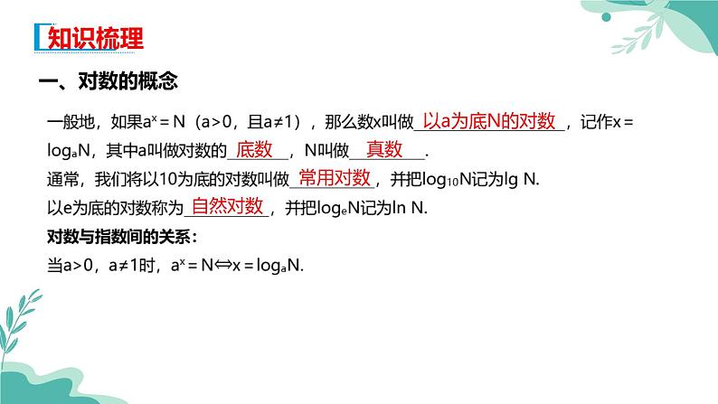 人教A版（2019年）高一数学必修一上册--4.3 对数（课件）03