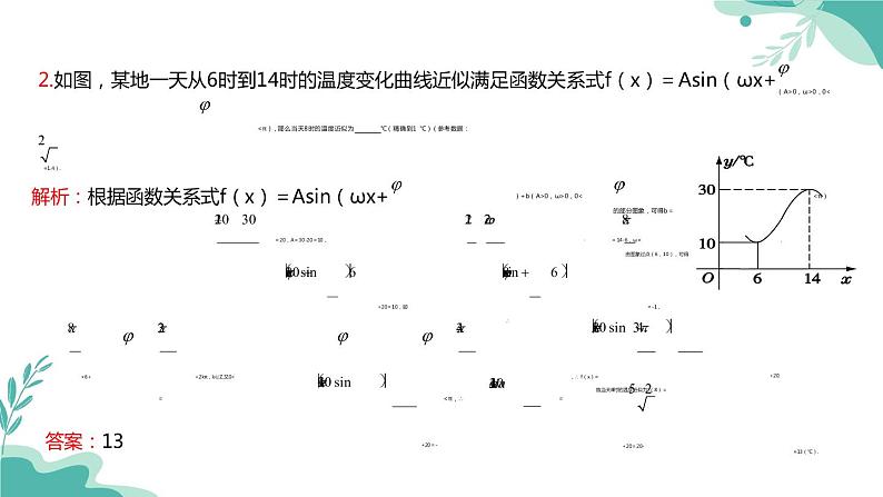 人教A版（2019年）高一数学必修一上册--5.7三角函数的应用（课件）07