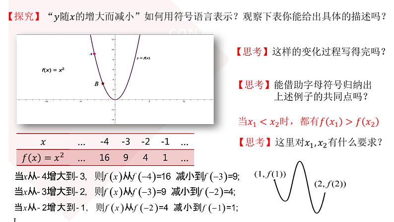 人教A版（2019年）必修一数学3.2.1 单调性与最大（小）值（课件,练习含答案）（情境教学、定性到定量的引入、优质的情境创设）04