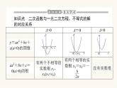 人教B版高中数学必修第一册2.2.3 一元二次不等式的解法课件