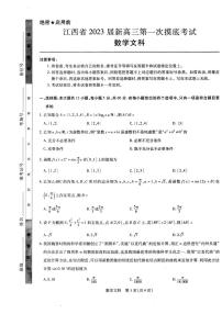 2023江西省新高三第一次摸底考试文科数学PDF版无答案