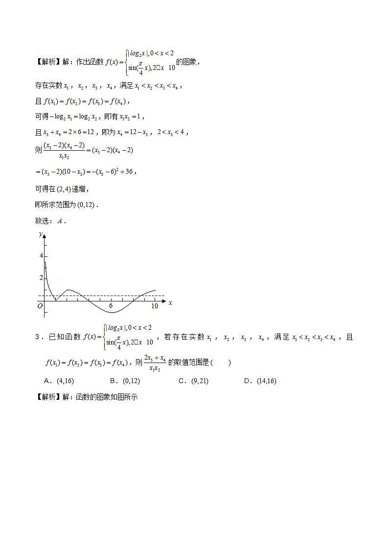 2023年新高考数学函数压轴小题专题突破  专题8 等高线问题02