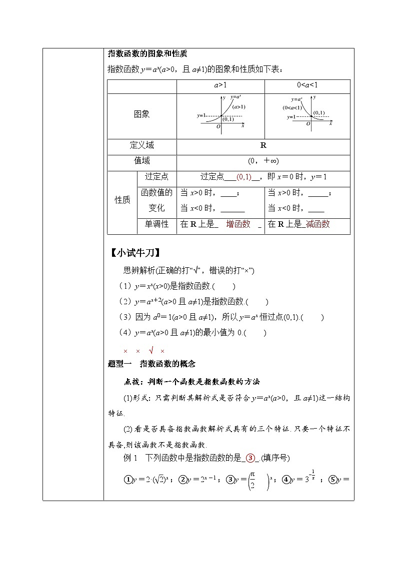 必修第一册高一上数学第三章4.2《第1课时指数函数概念性质及图像》课件+教案02