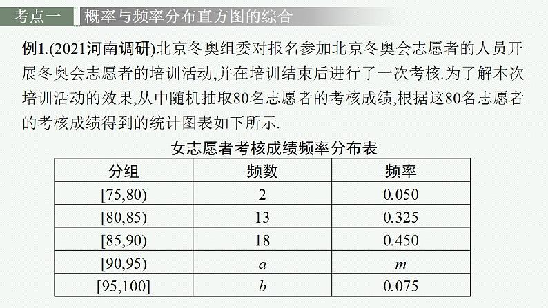 2023年高考数学人教A版（2019）大一轮复习--第十一章　计数原理、概率、随机变量及其分布 高考解答题专项六 概率与统计综合问题（课件）04