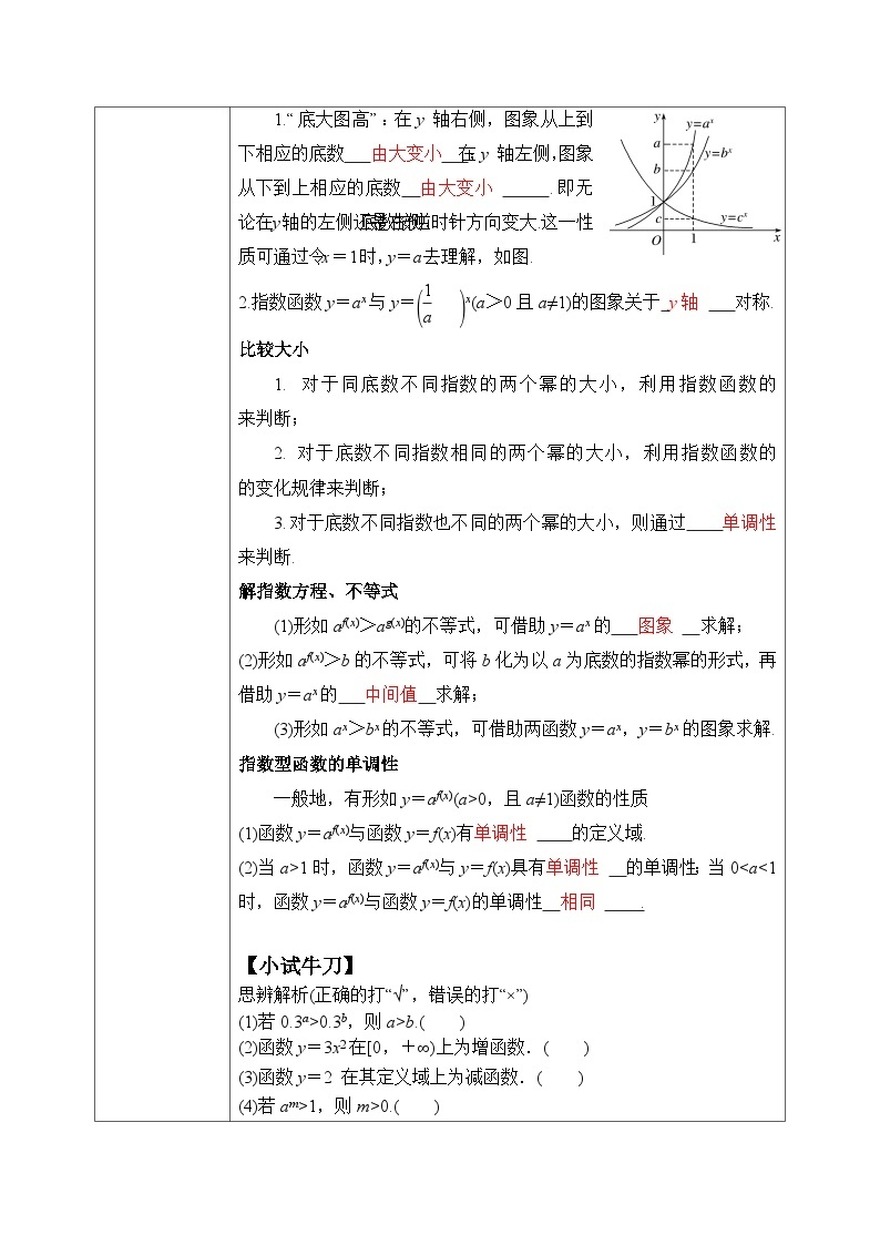 必修第一册高一上数学第四章4.2《第2课时指数函数性质及其应用》课件+教案02