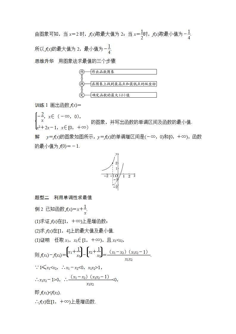 【最新版】高中数学（新苏教版）教案+同步课件第二课时　函数的最大(小)值03