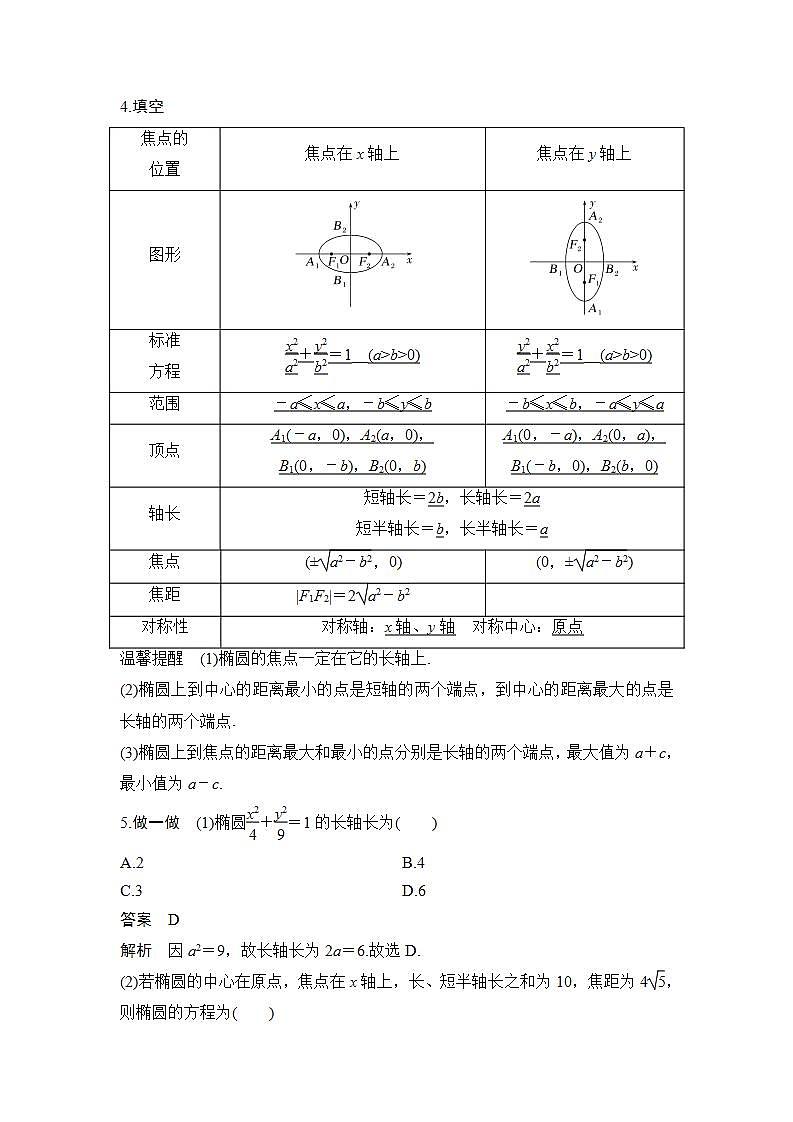 【最新版】高中数学（新北师大版）教案+同步课件第一课时　椭圆的简单几何性质02